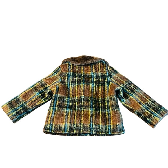 Edgehill Collection Brown & Blue Plaid Coat Boys Size 2-3 - Picture 2 of 8